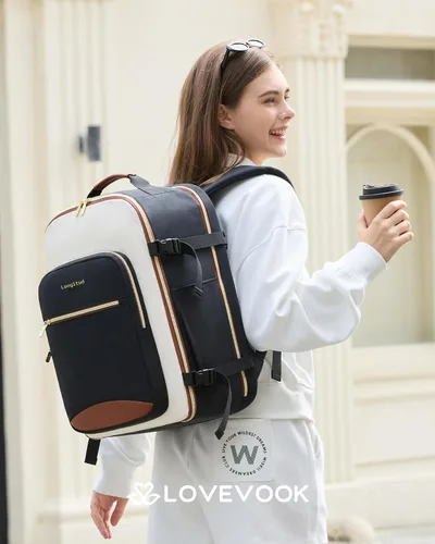 Miniatura 2 de LOVEVOOK Mochila de viaje grande para mujeres y hombres, mochila de transporte de 40 litros para aviones, bolsa de viaje para artículos personales