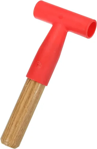Miniatura 5 de PATIKIL Mango de pala de madera de 7 pulgadas, reemplazo de mango de pala de jardín, madera dura, marrón, 7.1 pulgadas