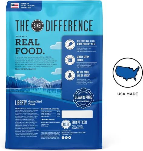 Miniatura 2 de BIXBI Liberty Ancient Grains - Alimento seco para perros, receta de fiesta de aves de caza, carne fresca, alta en proteínas, granos saludables