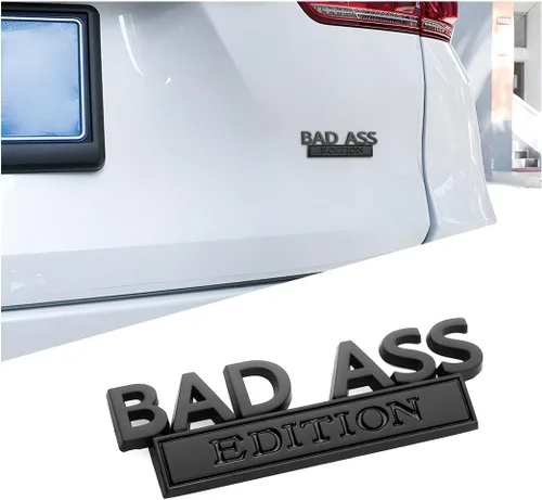 Emblema de la edición Bad Ass para coche, calcomanía de insignia de guardabarros 3D adhesivo para coche con adhesivo 3M, accesorios para automóvil