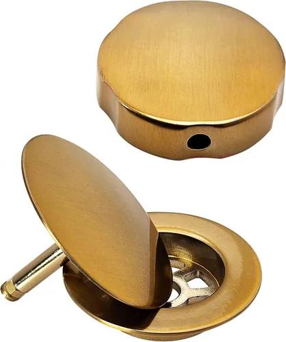 Miniatura 20 de Westbrass D50TE-12A - Moldura de repuesto estándar de 1-1/2 pulgadas para ensamblajes de desagüe de baño de accionamiento por cable, bronce antiguo