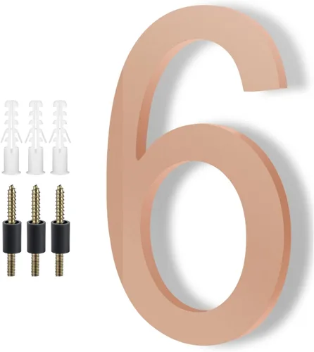 Miniatura 13 de DEWEL Números de Casa Flotantes Grandes de 8 Pulgadas para Exterior, Números de Dirección de Casa Modernos Negros para Decoración de Señalización