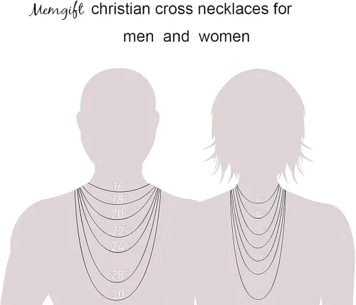 Miniatura 6 de Collar con dije de cruz cristiana para hombre de acero inoxidable chapado en oro o plata, o negro religioso y minimalista, para joyería de bautismo
