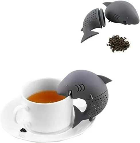 Miniatura 2 de Filtros de té de silicona con diseño de animales, infusor de té, unicornio, tiburón, ardilla, gato, búho, elefante, colador de té, regalo ideal