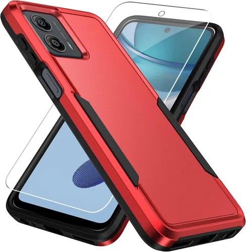 Miniatura 15 de Funda para Moto G 5G 2023, con Protector de Pantalla [Probado contra Caídas de Grado Militar] Funda Protectora de Servicio Pesado Resistente Rugosa