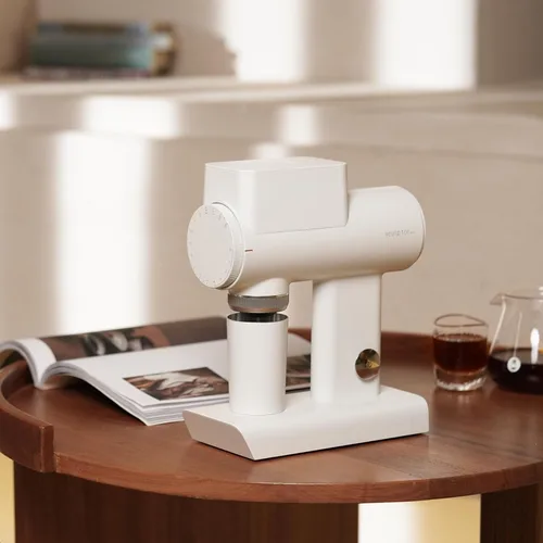 Miniatura 5 de TIMEMORE Sculptor 064S - Molinillo de granos de café con fresas planas, molinillo eléctrico para espresso con ajuste de grosor sin escalones, Blanco