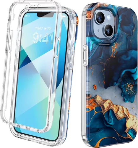 Miniatura 56 de Diaclara - Funda compatible con iPhone 11, carcasa resistente de cuerpo completo con protector de pantalla integrado sensible al tacto y Transparente