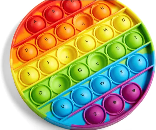 Miniatura 7 de hand2mind Juguetes sensoriales de burbujas del alfabeto, juguetes para la ansiedad para niños, juguetes de letras, juguetes de motricidad fina