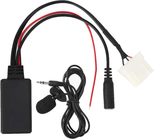 Miniatura 7 de KIMISS Adaptador de coche Bluetooth 5.0 con micrófono, para Mazda 2 3 5 6 RX8, cable de entrada auxiliar para llamadas manos libres y transmisión