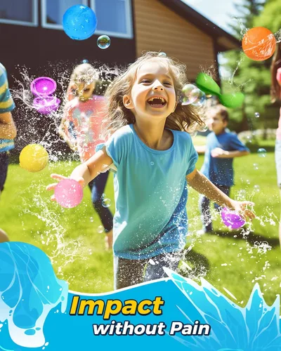 Miniatura 7 de 12 globos de bomba de agua reutilizables, juguete de verano para niños y niñas, juguetes de playa para niños de 3 a 12 años, actividades al aire