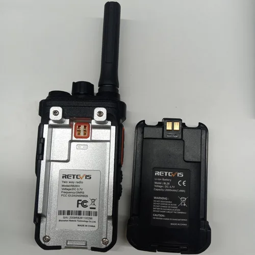 Miniatura 10 de Retevis RB26H Walkie Talkies de largo alcance con auricular, radio de 2 vías con cargador de 6 vías, pantalla oculta, 21 horas, NOAA, capacidad