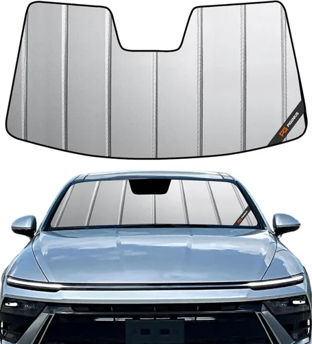 Miniatura 17 de Pigenius Parasol para parabrisas para Hyundai Sonata 2020-2023 Parasol para ventana delantera - AstraGuard Plateado