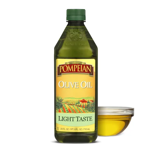Miniatura 8 de Pompeian - Aceite de Oliva de Sabor Ligero, Ideal para Cocinar a Alta Temperatura, Hornear y Saltear, Alto Punto de Humo, 32 Onzas Líquidas