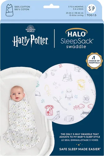 Miniatura 2 de HALO 100% Cotton Sleepsack Swaddle, 3-Way Adjustable Wearable Blanket, TOG 1.5