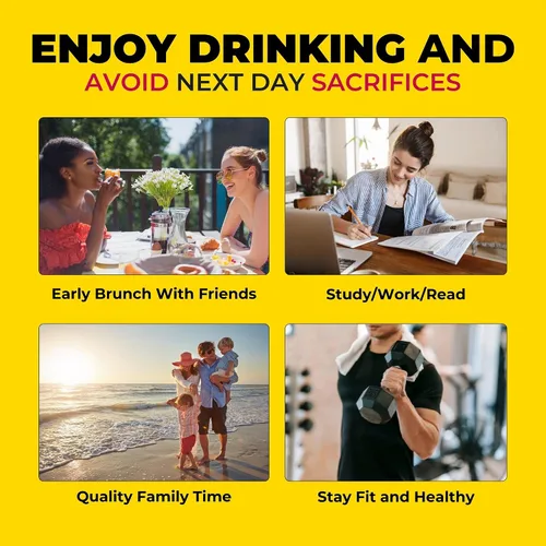 Miniatura 7 de Hangovr 180 Tri-Power Before Drink Defense - Paquete de 4 – Apoya la salud del hígado y el cerebro, siéntete más fresco y mejor energía – Tomar