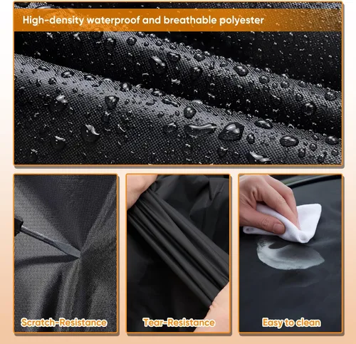 Miniatura 8 de Funda de coche para Jeep Wrangler de 2 puertas 1987-2026 JK JL CJ YJ TJ para exteriores, impermeable, sol, lluvia, nieve, granizo, protección UV