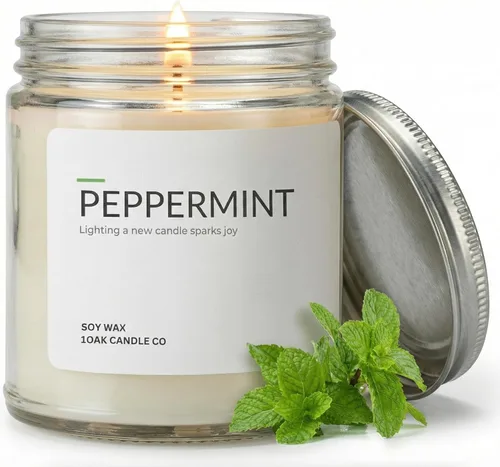 Miniatura 14 de 1OAK Vela de Manzana - Velas perfumadas de cera de soja (Manzana) - Velas de soja para aromatizar el hogar - Quema larga premium - Hechas a mano