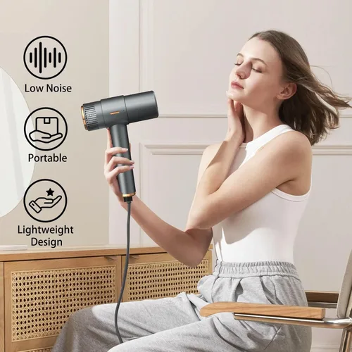 Miniatura 7 de Secador de pelo, secadora de alta velocidad de 110,000 RPM, secador de pelo iónico de 200 millones con pantalla HD, secador de pelo profesional