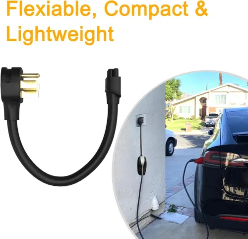 Miniatura 4 de Adaptador NEMA 14-50 compatible con cargador portátil Tesla Gen 2, conecta el cargador móvil Tesla a la toma NEMA 14-50 de 240 V a 32 amperios, 11.8