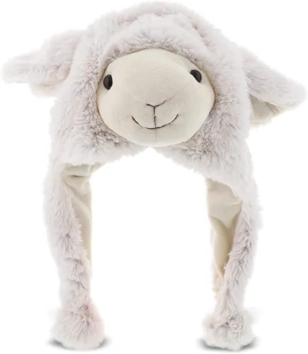 Miniatura 28 de DolliBu Gorro de felpa – Gorro de peluche de forro polar súper suave con orejeras, acogedor sombrero de invierno cálido para niños – Talla única