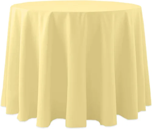 Miniatura 9 de Ultimate Textile Cotton-Feel - Mantel redondo de 90 pulgadas para comedor, color berenjena, color morado