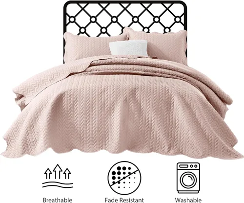 Miniatura 52 de MOONLIGHT20015 Edredón tamaño King (106 x 96 pulgadas) con 2 fundas de almohada (20 x 36 + 2 pulgadas) para todas las estaciones, juego de cama Azul