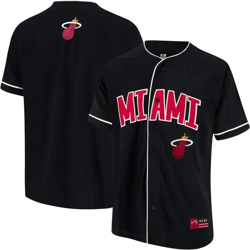 Miniatura 23 de Ultra Game Camiseta de béisbol oficial de la NBA con botones y botones para hombre Negro 23