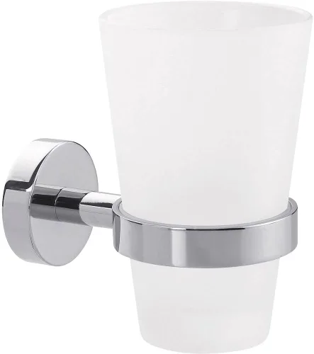Miniatura 12 de tesa SMOOZ - Portarrollos de papel higiénico de metal cromado sin tapa para baños e inodoros de invitados, incluye solución de pegamento extraíble