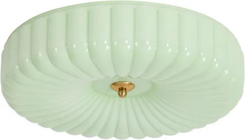 Miniatura 10 de KCO Iluminación Lámpara de Techo Redonda Grande LED de Montaje Empotrado en Superficie Luz de Techo de Montaje Empotrado de Vidrio Acanalado