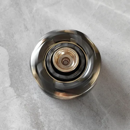 Miniatura 4 de T-Conceal EDC Fidget Sliders Open Armor Spinning Top - Juguetes para aliviar el estrés para adultos, metal magnético (Gris Oro)