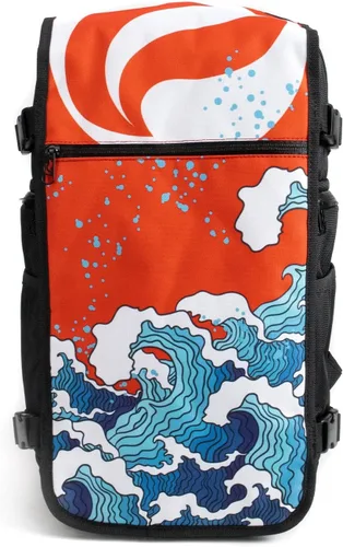 Miniatura 2 de Skunk FaceOff Mochila de moda a prueba de olores personalizable con gama de diseños desmontables, Rising Sun, Bolsas personalizables a prueba