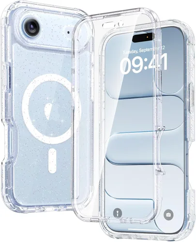 Miniatura 42 de Diaclara - Funda compatible con iPhone 11, carcasa resistente de cuerpo completo con protector de pantalla integrado sensible al tacto y Transparente