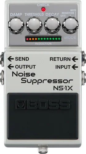 BOSS NS-1X Supresor de Ruido | Reductor de Ruido de Próxima Generación y Puerta Ultra Rápida para Guitarra, Bajo y Otros Instrumentos | Tecnología