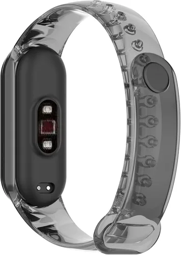 Miniatura 2 de Senter Correa de repuesto de silicona suave para Xiaomi Mi Band 5 / Mi Band 6 Smart Watch Negro