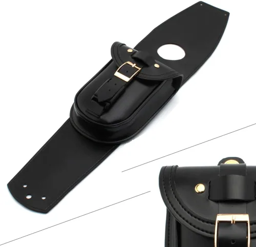 Miniatura 4 de Bolsa de depósito de combustible de piel sintética para motocicleta, bolsa de depósito de gasolina, bolsa central de consola de salpicadero, bolsa
