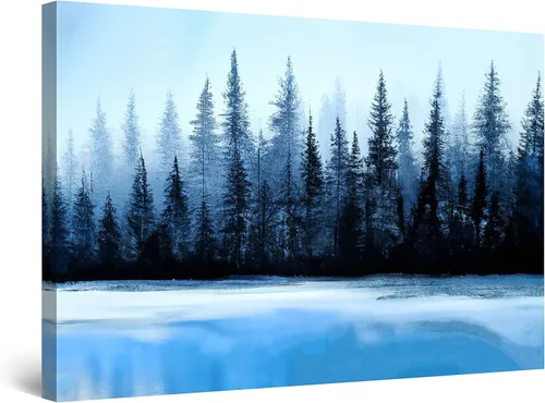 Miniatura 30 de Startonight Lienzo decorativo abstracto para pared, pintura del árbol de la vida amarillo, impresión grande estirada, moderna para dormitorio o sala