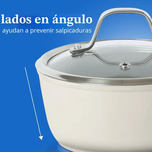 Miniatura 4 de Sur La Table - Esenciales de cocina de 10 piezas PFA libre sin tóxicos interior de cerámica de titanio antiadherente juego de ollas y sartenes