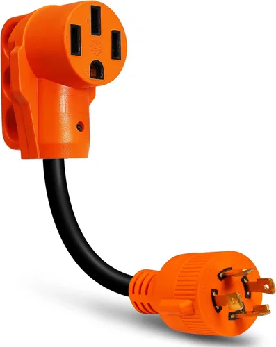 Miniatura 16 de True Mods 30A 125V a 30A 125V Adaptador de energía para RV, Cable de enchufe [NEMA L5-30R 3 puntas hembra a TT-30P 3 pines macho]