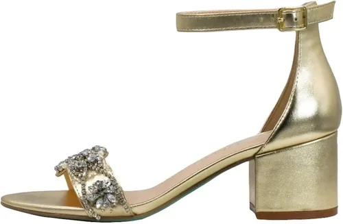 Miniatura 2 de Betsey Johnson Sandalia de tacón Sb-Mel para mujer, Oro