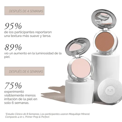 Miniatura 8 de PÜR MINERALS Base de Maquillaje Mineral Prensada 4 en 1 en Polvo con SPF 15 - Corrector y Compacto de Acabado en Polvo Prensado para Rostro - Base