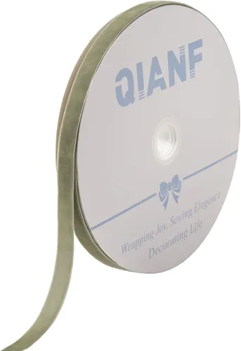 Miniatura 49 de QIANF Cinta de terciopelo, carrete de 1 1/2 pulgadas por 25 yardas (rojo)