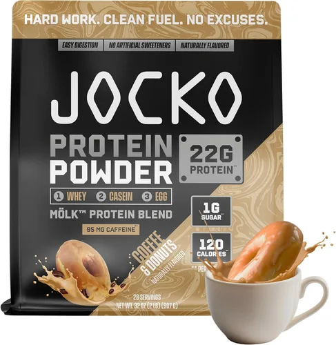 Miniatura 12 de Jocko Fuel Mölk Proteína en polvo de suero de leche 22g Mezcla baja en azúcar de fruta del monje - Recuperación muscular y crecimiento, el embalaje