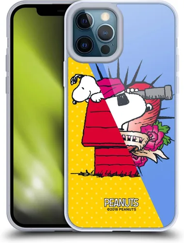 Miniatura 289 de Head Case Designs Funda de gel con licencia oficial de Peanuts Snoopy & Woodstock Halfs and Laughs [protección de grado militar] compatible