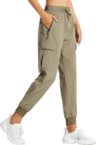 Libin - Pantalones deportivos tipo cargo para mujer, ligeros, de secado rápido, para senderismo, descanso, uso informal, viajes, talla
