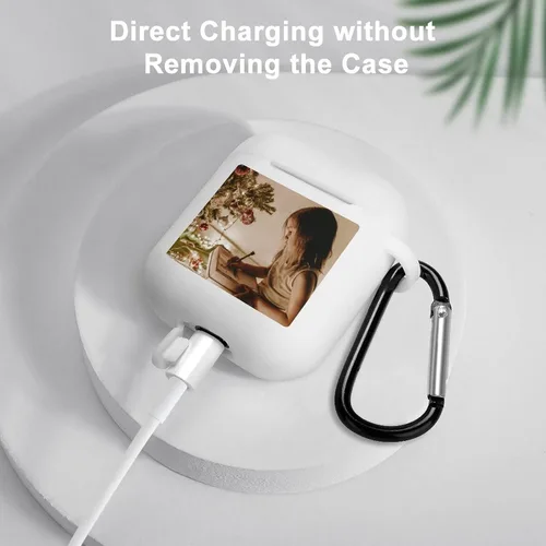 Miniatura 6 de Funda personalizada para Airpods con diseño de llavero, logotipo y foto, funda personalizada para Airpod para prevención de arañazos en otoño, funda