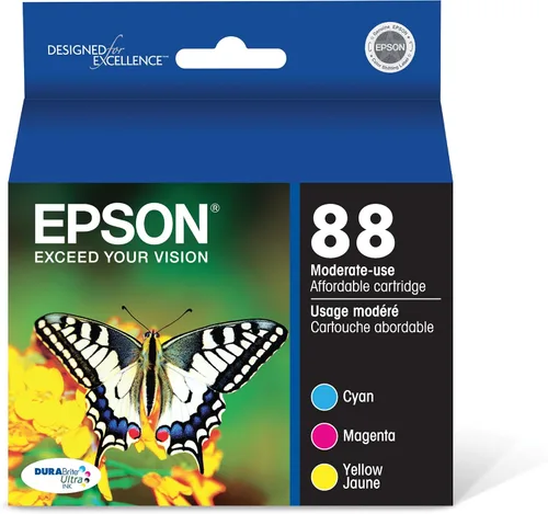 EPSON Paquete combinado de tinta Ultra de 88 DURABrite para CX-4400, 4450, 7400, 7450; N-10, 11; NX-100, 105, 110, 115, 200, 215, 300, 305, 400, 415
