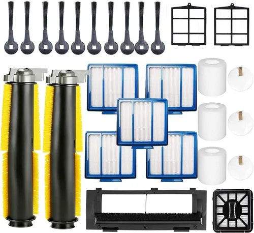 Miniatura 10 de Piezas de repuesto compatibles para Shark IQ R101AE RV1001AE UR1100SRUS AV1002AE AV1010AE RV100AE EZ RV912S Filtro de cepillo lateral/rodillo