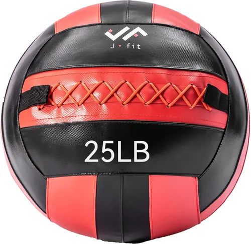 Miniatura 30 de JFit Wall Ball – Premium Soft Weighted Exercise Ball for Strength, Conditioning, Gym & Home Workouts, 4-30 LB