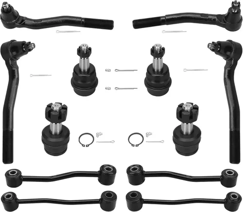 Miniatura 10 de Kit de suspensión delantera, ensamblaje de rótulas superiores e inferiores, para Jeep Wrangler 2007-2017/para Cherokee 1999-2004, K3134 K3185, 4