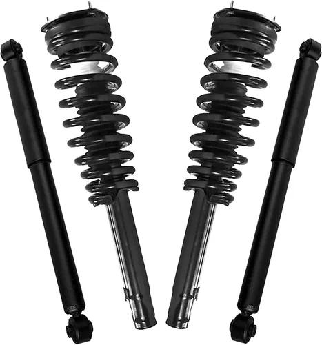 Miniatura 80 de Detroit Axle - Puntales y Amortiguadores para Chevy Traverse Buick Enclave GMC Acadia Saturn Outlook 2007-2012, 2 puntales delanteros con resorte